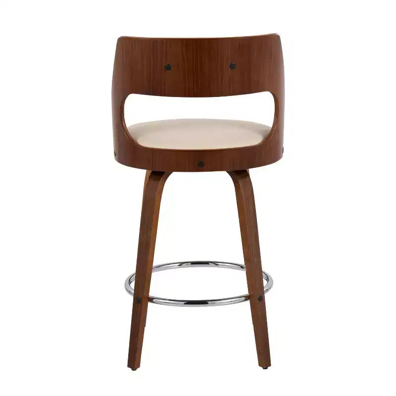Set di 2 sgabelli da bar imbottiti Cecina altezza bancone - Lumisource