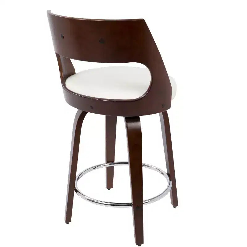 Set di 2 sgabelli da bar imbottiti Cecina altezza bancone - Lumisource