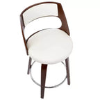 Set di 2 sgabelli da bar imbottiti Cecina altezza bancone - Lumisource