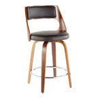 Set di 2 sgabelli da bar imbottiti Cecina altezza bancone - Lumisource