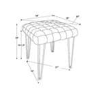 Sgabello ottomano quadrato Kylie - Linon