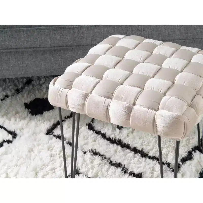 Sgabello ottomano quadrato Kylie - Linon