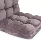 BirdRock Home Sedia da terra regolabile in memory foam a 14 posizioni - Grigia