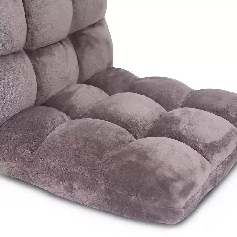 BirdRock Home Sedia da terra regolabile in memory foam a 14 posizioni - Grigia