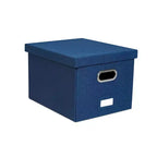 BirdRock Home Organizer Pieghevole per Documenti con Coperchio - Blu Navy - Confezione da 1
