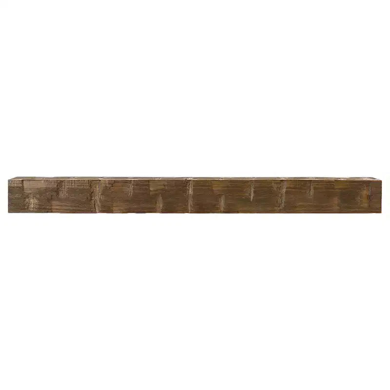 Mensola da camino galleggiante Country Living Bodie con dettagli effetto legno di recupero invecchiato