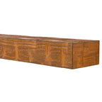 Mensola da camino galleggiante Country Living Bodie con dettagli effetto legno di recupero invecchiato