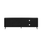 Flash Furniture Nelson 65 Mobile TV moderno di metà secolo per TV fino a 60 pollici con ripiano regolabile e cassetti portaoggetti