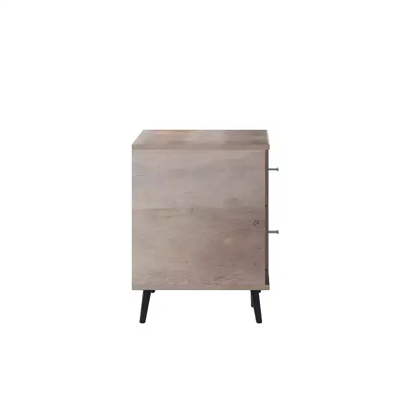 Flash Furniture Nelson 65 Mobile TV moderno di metà secolo per TV fino a 60 pollici con ripiano regolabile e cassetti portaoggetti