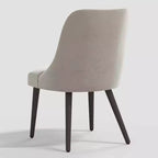 Sedia da pranzo moderna Geller in velluto brillante Mystere - Threshold