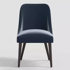 Sedia da pranzo moderna Geller in velluto brillante Mystere - Threshold