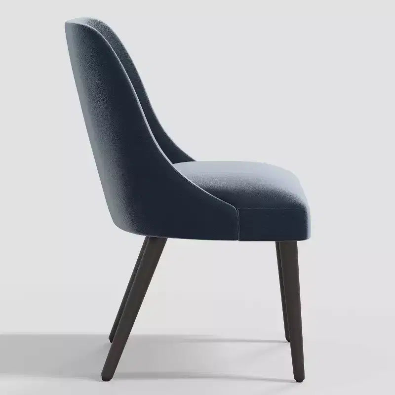Sedia da pranzo moderna Geller in velluto brillante Mystere - Threshold