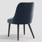 Sedia da pranzo moderna Geller in velluto brillante Mystere - Threshold