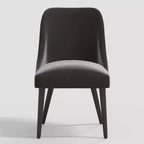 Sedia da pranzo moderna Geller in velluto brillante Mystere - Threshold