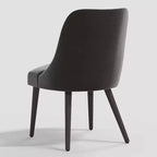 Sedia da pranzo moderna Geller in velluto brillante Mystere - Threshold
