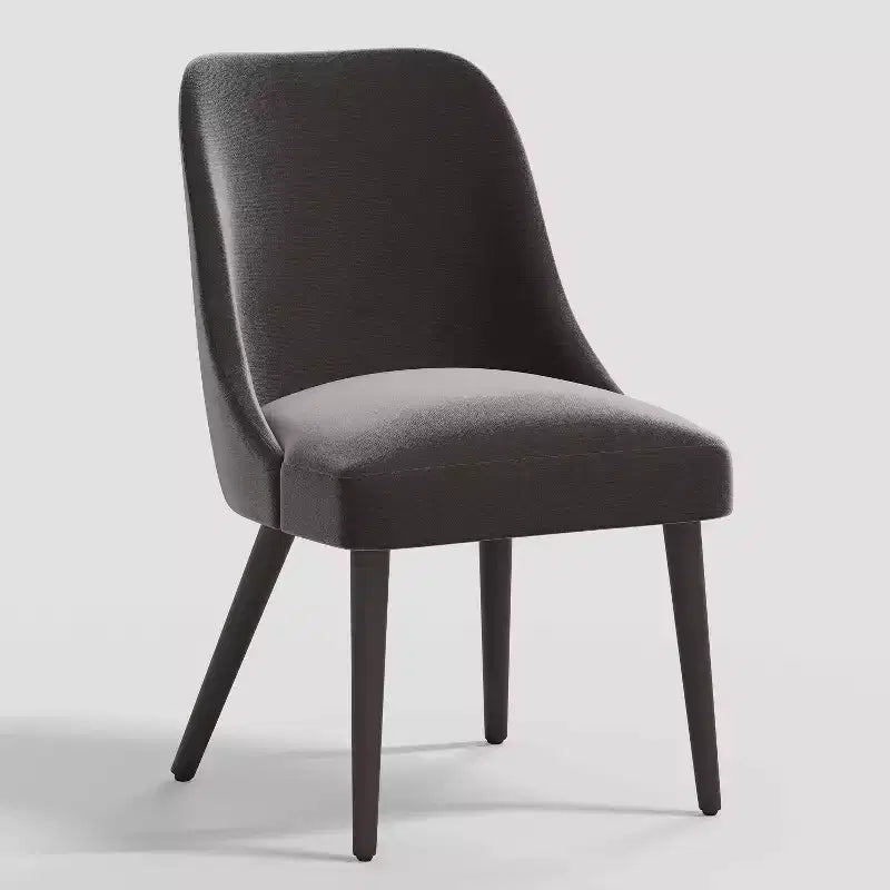 Geller Modern Dining Chair in Shiny Velvet Mystere - Threshold