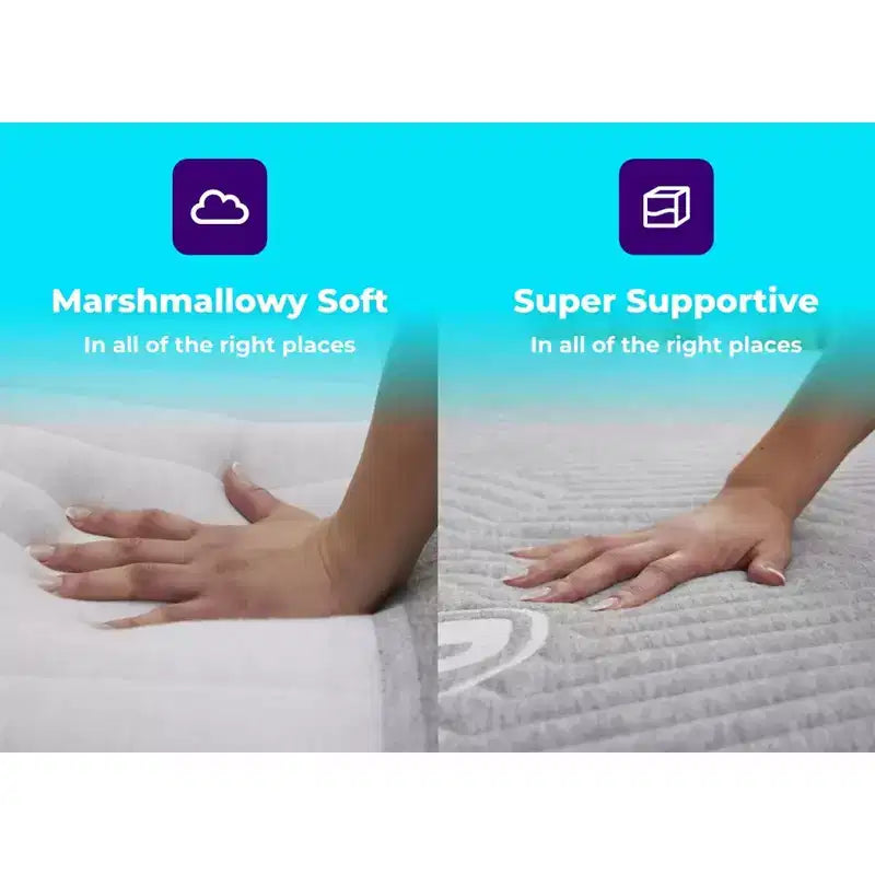 Breathable Cooling 3-Layer Memory Foam Mattress for Side Sleepers, 193 × 203 cm