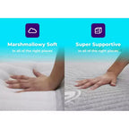 Breathable Cooling 3-Layer Memory Foam Mattress for Side Sleepers, 193 × 203 cm