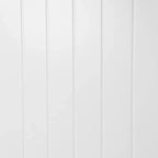 White MDF Hall Tree with Storage Bench and Coat Hooks