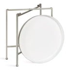 Gold Round Metal Side Table with Detachable Tray