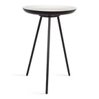 Round Metal Tripod Side Table with Enamel Top