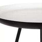 Round Metal Tripod Side Table with Enamel Top
