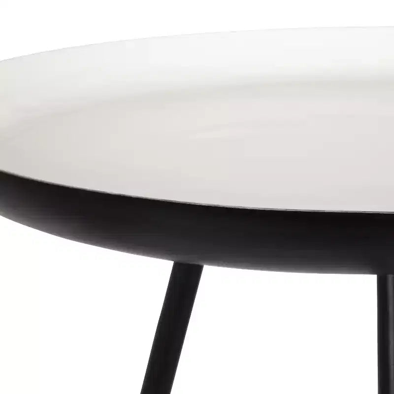 Round Metal Tripod Side Table with Enamel Top