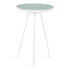 Round Metal Tripod Side Table with Enamel Top