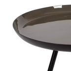 Round Metal Tripod Side Table with Enamel Top