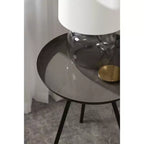 Round Metal Tripod Side Table with Enamel Top