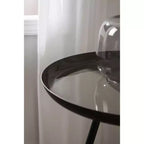 Round Metal Tripod Side Table with Enamel Top