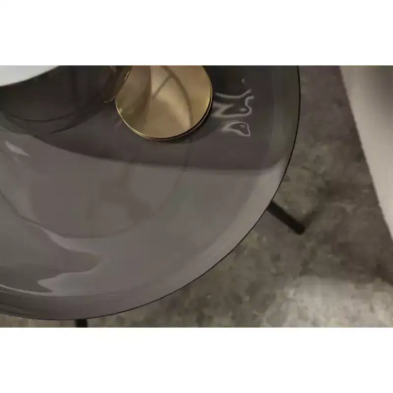 Round Metal Tripod Side Table with Enamel Top