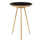 Round Metal Tripod Side Table with Enamel Top