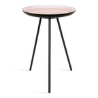 Round Metal Tripod Side Table with Enamel Top