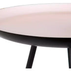 Round Metal Tripod Side Table with Enamel Top