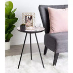 Round Metal Tripod Side Table with Enamel Top