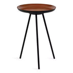 Round Metal Tripod Side Table with Enamel Top