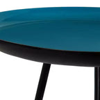 Round Metal Tripod Side Table with Enamel Top