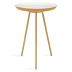 Round Metal Tripod Side Table with Enamel Top
