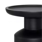 Handcrafted Solid Mango Wood Round Accent Table, White Wash