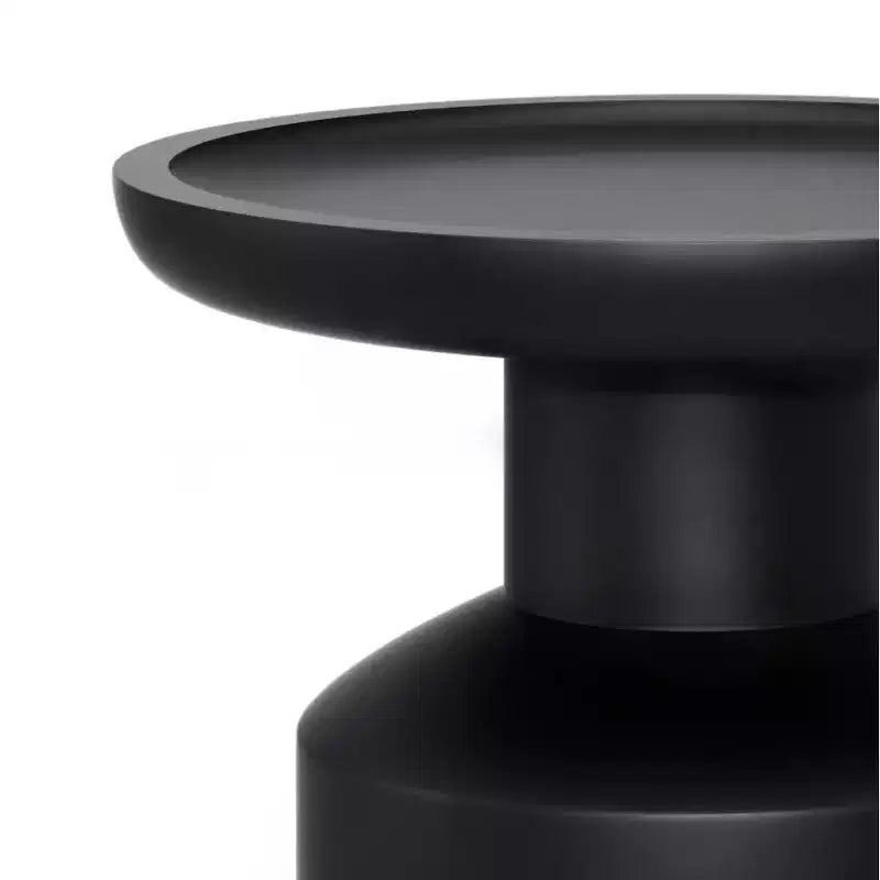Handcrafted Solid Mango Wood Round Accent Table, White Wash