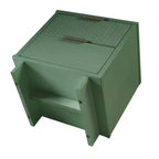 Modern 2 Drawer Nightstand with Gold Hardware