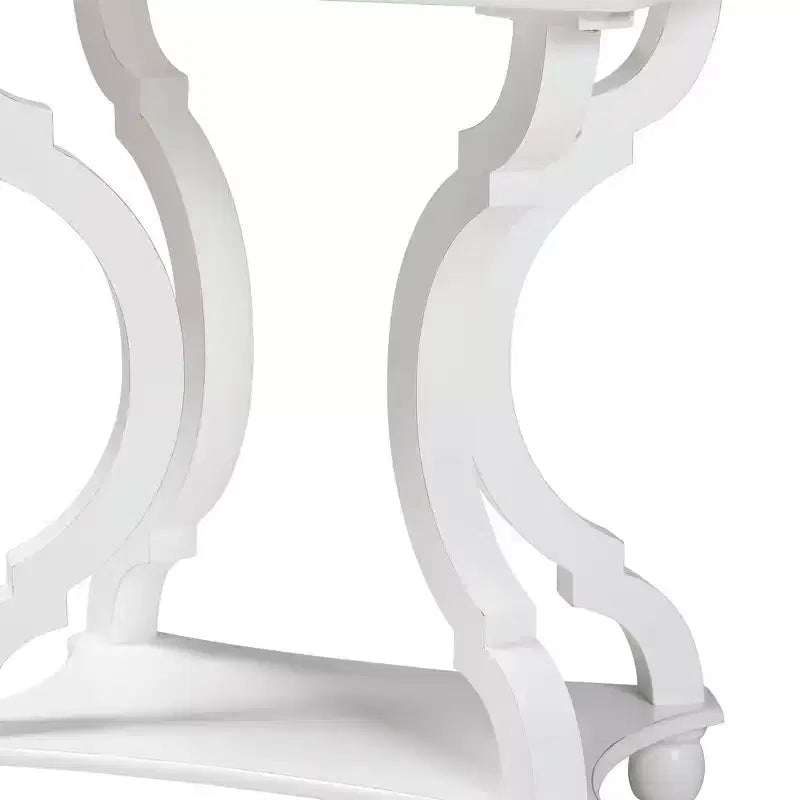 Black Fir Wood and MDF End Table