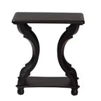 Black Fir Wood and MDF End Table