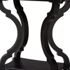 Black Fir Wood and MDF End Table