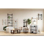 Steel and Wood Bar Serving Cart