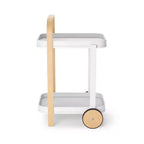Steel and Wood Bar Serving Cart
