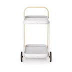 Steel and Wood Bar Serving Cart