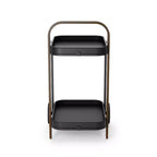 Steel and Wood Bar Serving Cart