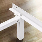 White Metal Bed Frame, 17.8 cm High, for 97.8 × 188 cm Mattress